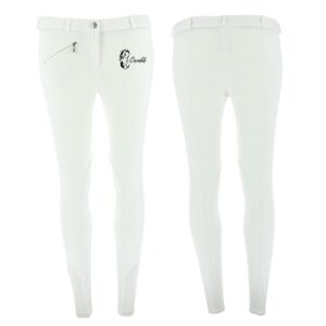 Pantalon d'équitation RIDING WORLD (enfant) - Cavalib - Blanc - 989070