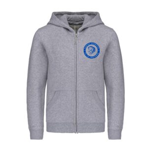 SWEAT ZIPPÉ (enfant) - Centre Equestre de la Contance - Gris chiné - K455