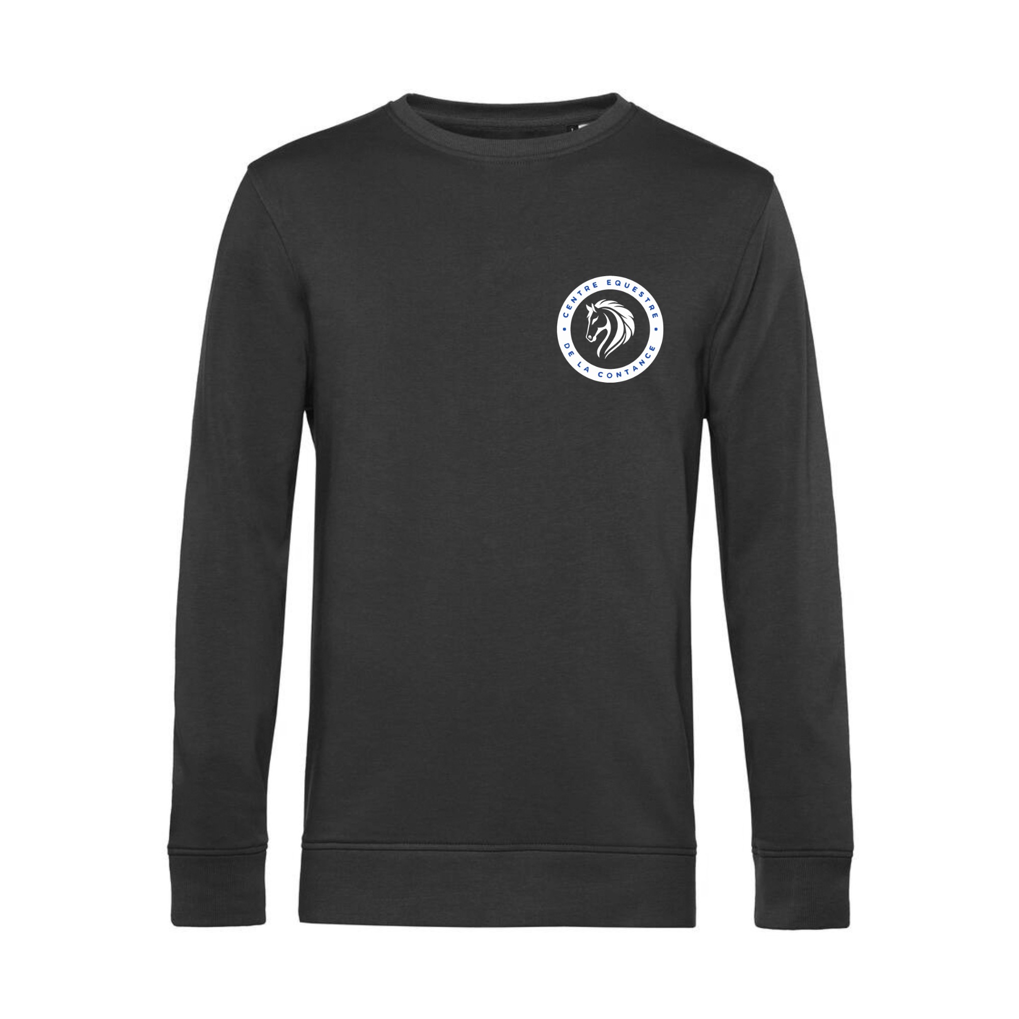 SWEAT COL ROND (homme) - Centre Equestre de la Contance - Gris Anthracite - BCU01K