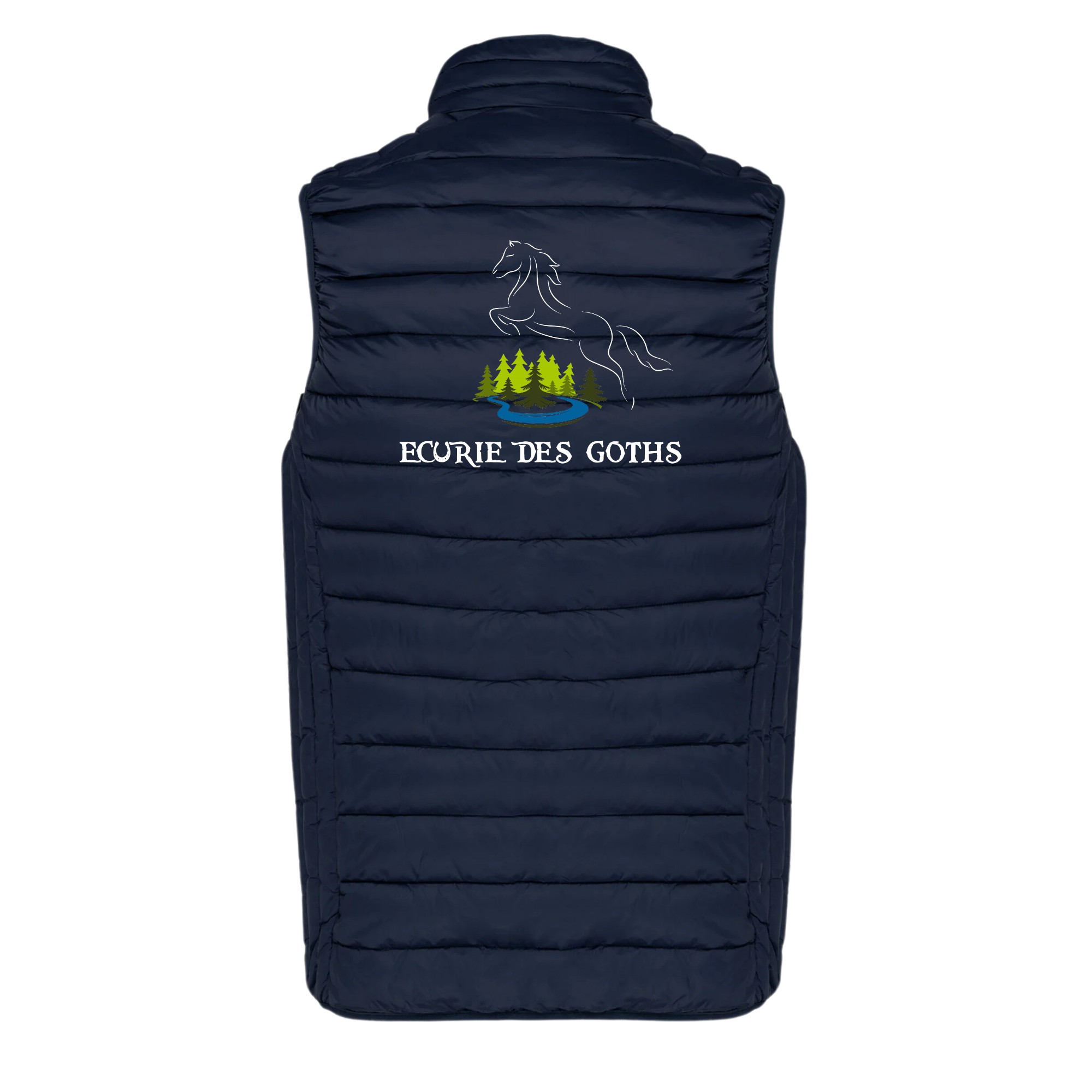 DOUDOUNE SANS MANCHES (homme) - Ecurie des Goths - Navy - K6113 – Image 3