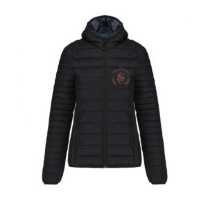 DOUDOUNE AVEC MANCHES ET CAPUCHE (femme) - Haras des Châteaux - Noir - K6111