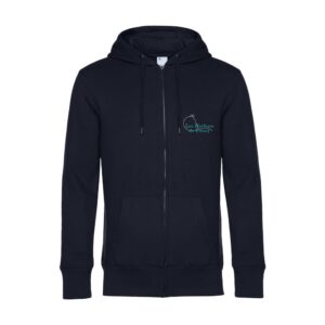 SWEAT ZIPPÉ (enfant) - Les Herbues de Poissy - Navy - K455
