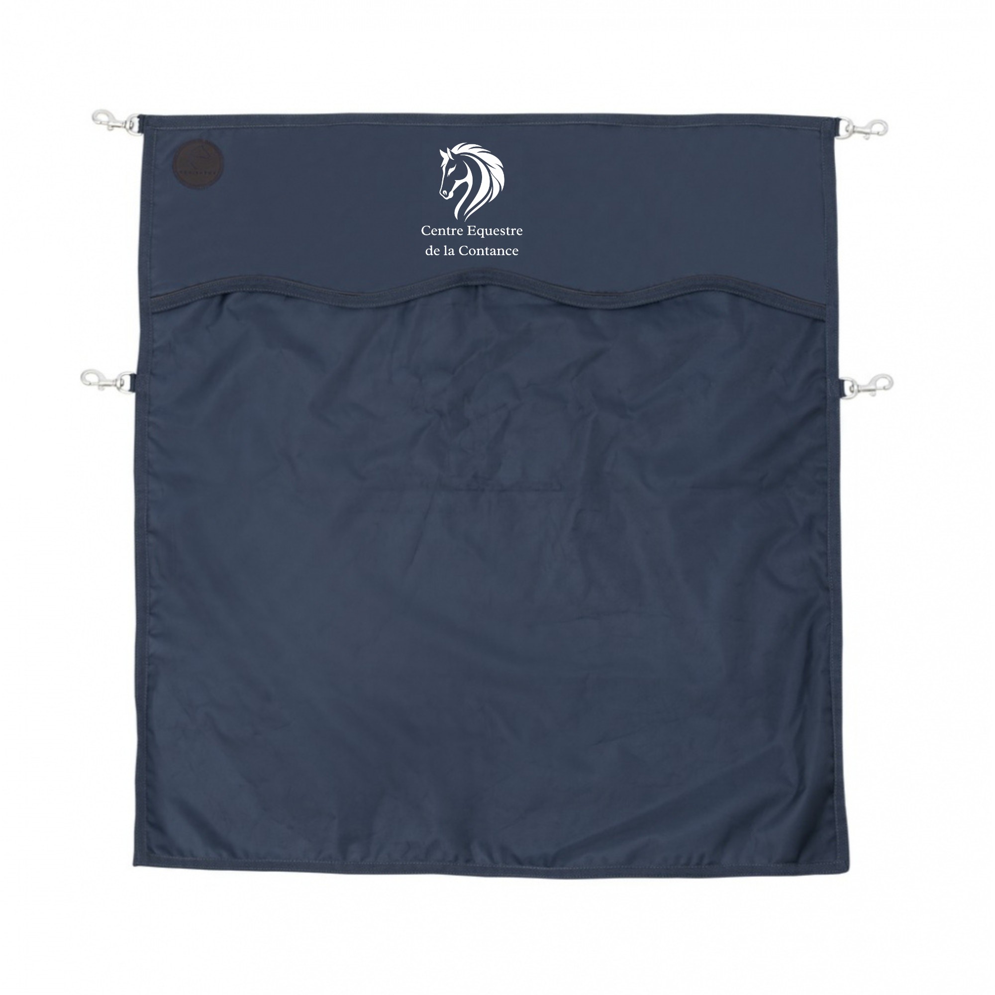 Rideau ou porte de box EQUITHÈME Premium - Centre Equestre de la Contance - Navy - RP001 – Image 2