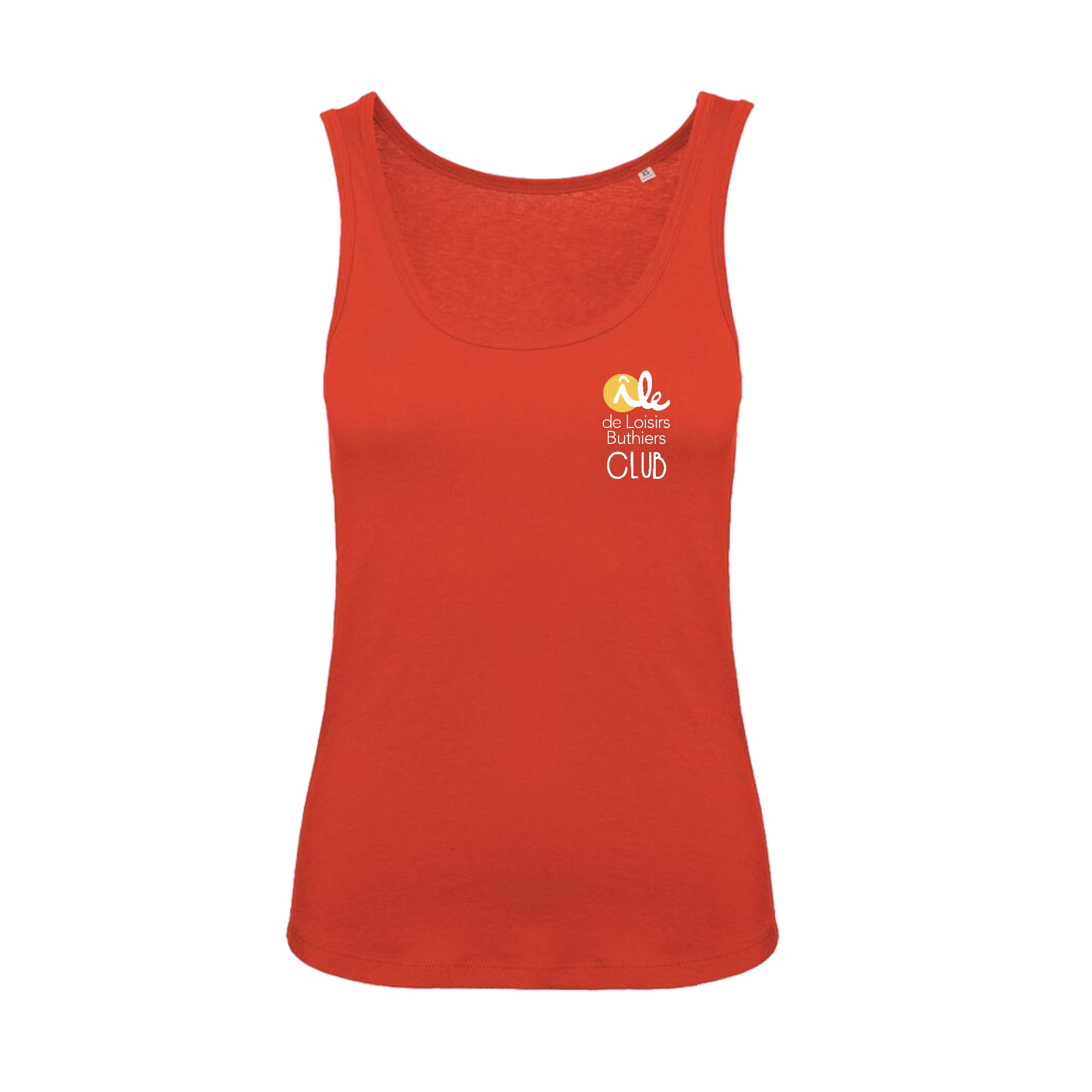 DEBARDEUR (femme) - ile de loisirs de Buthiers - Rouge - BC073