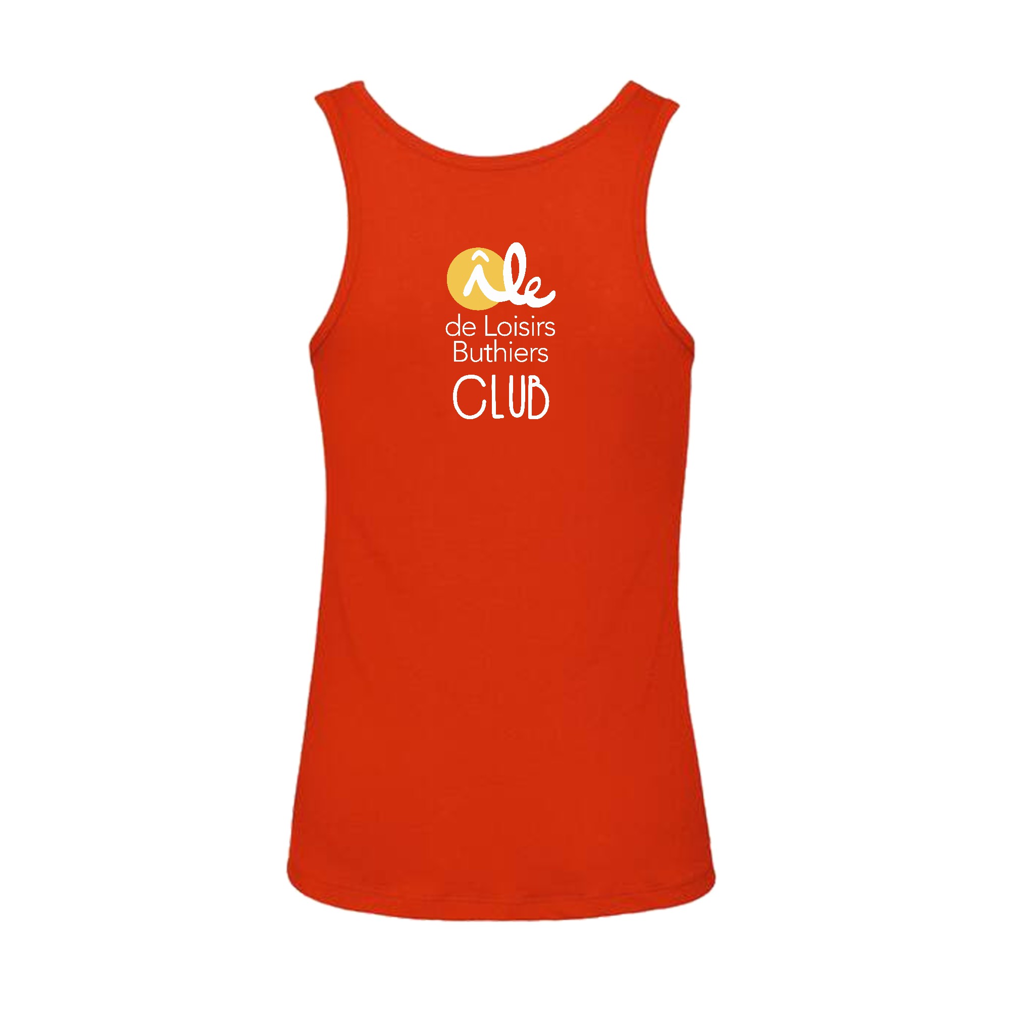 DEBARDEUR (femme) - ile de loisirs de Buthiers - Rouge - BC073 – Image 3