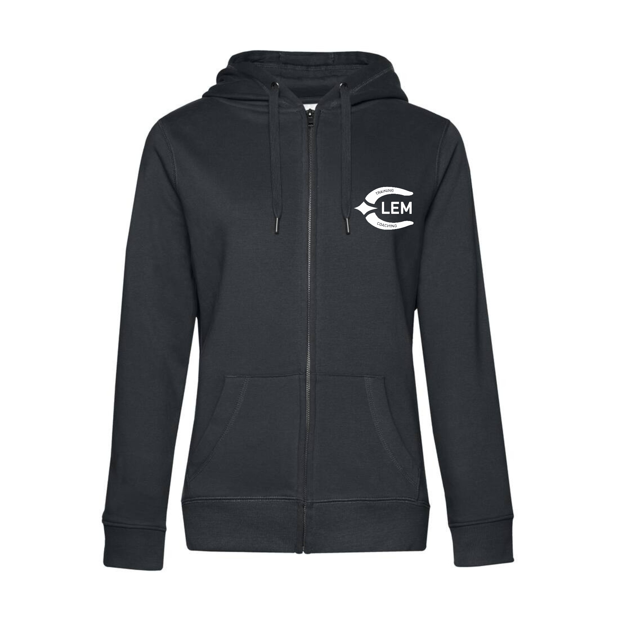 SWEAT ZIPPÉ (femme) - JCB Stables - Gris anthracite - BCW03Q