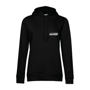 SWEAT A CAPUCHE (femme) – LE PODER TRANSPORT - Noir - BCW34B