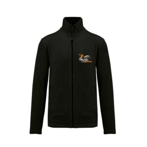 Veste micropolaire zippée (femme) – Les Attelages du grandvaux - Noir – K907