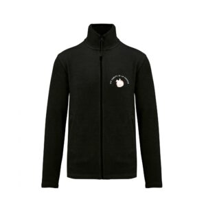 Veste micropolaire zippée (homme) – LES SABOTS DE LA VAUVISE - Noir – K911