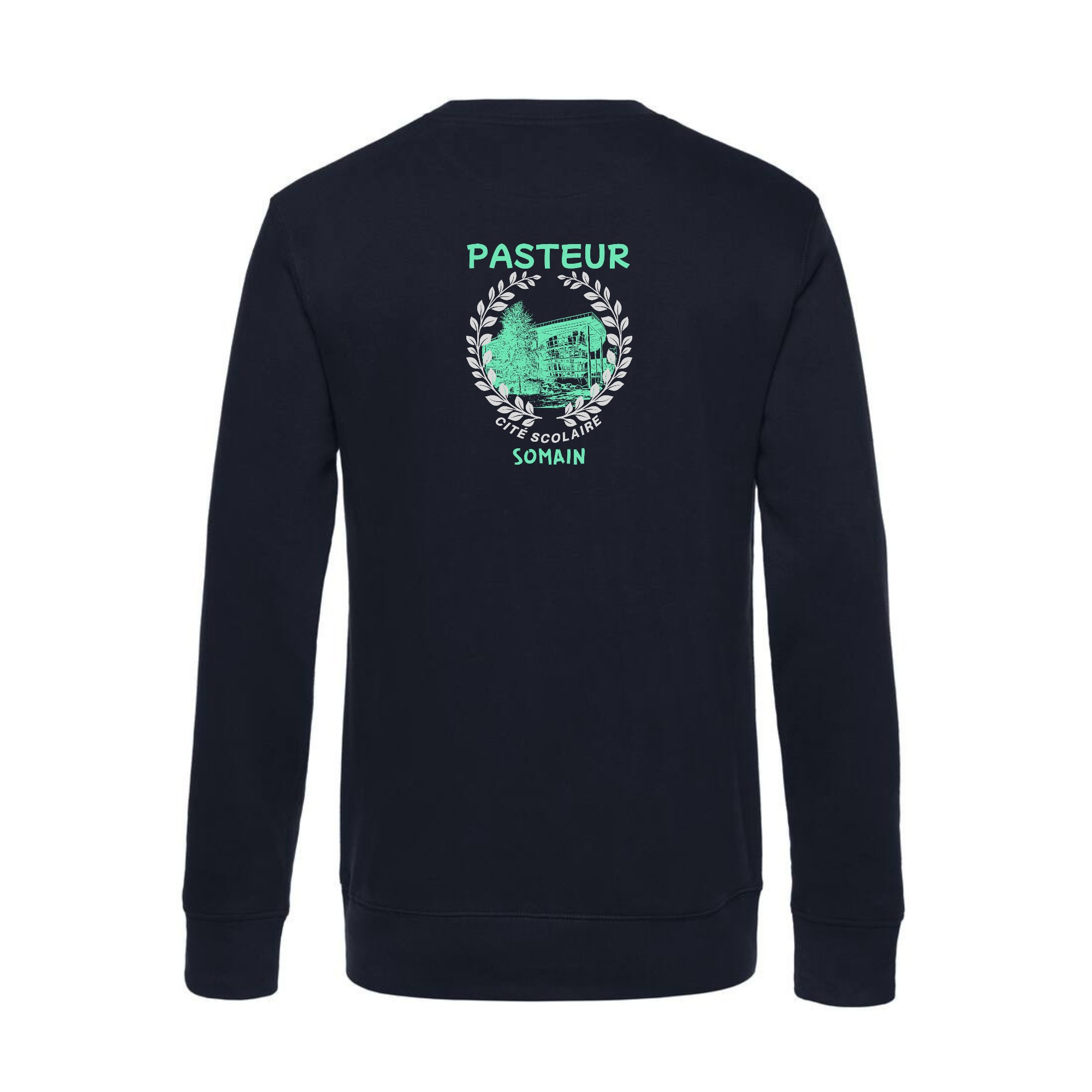 SWEAT COL ROND (femme) - CITE SCOLAIRE LOUIS PASTEUR SOMAIN - Navy - BCW01Q – Image 3