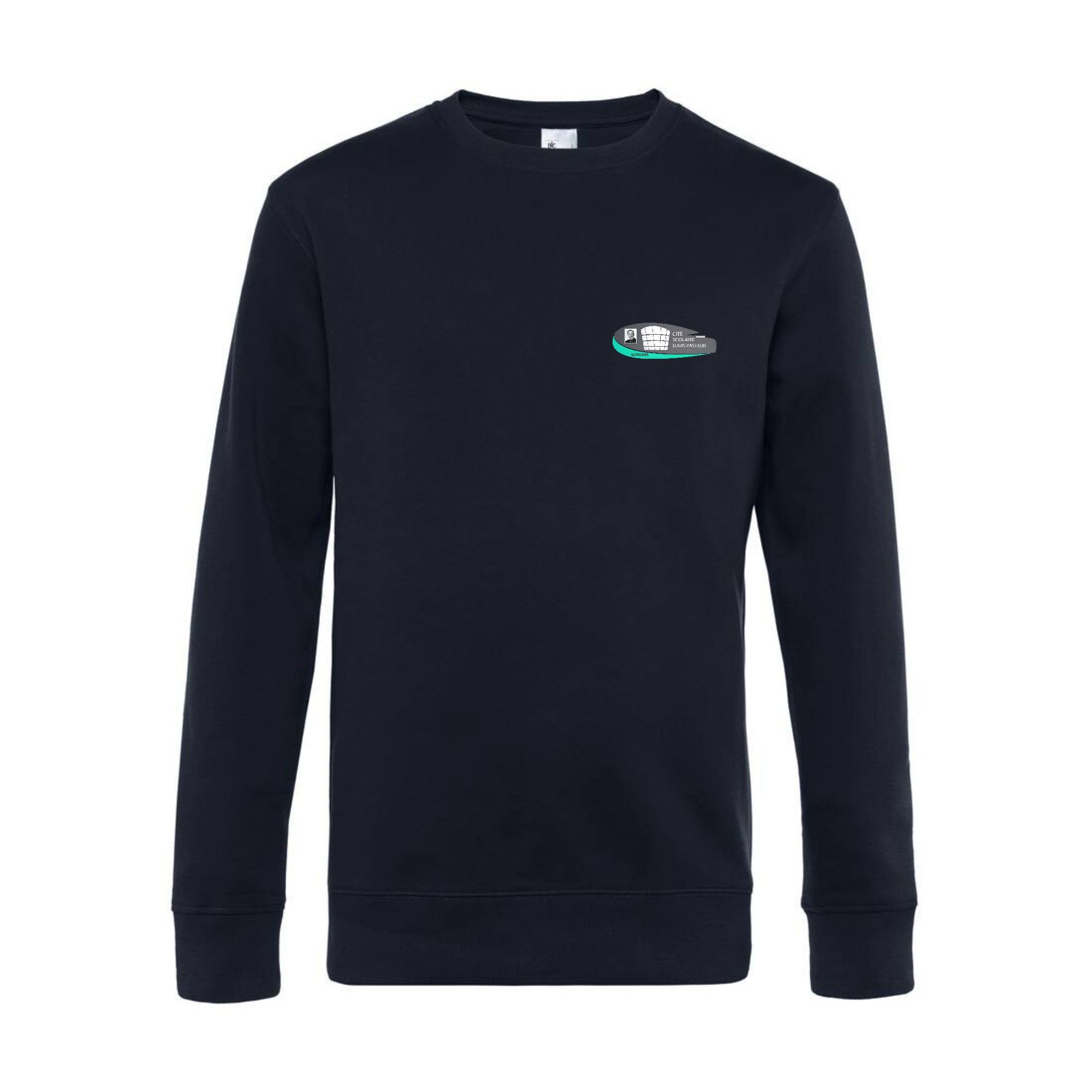 SWEAT COL ROND (femme) - CITE SCOLAIRE LOUIS PASTEUR SOMAIN - Navy - BCW01Q