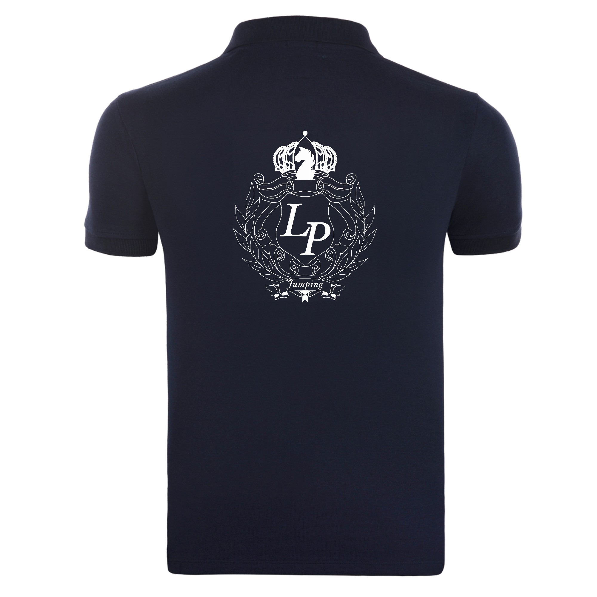 Polo premium (homme) - LP jumping - Navy - BCU426 – Image 2