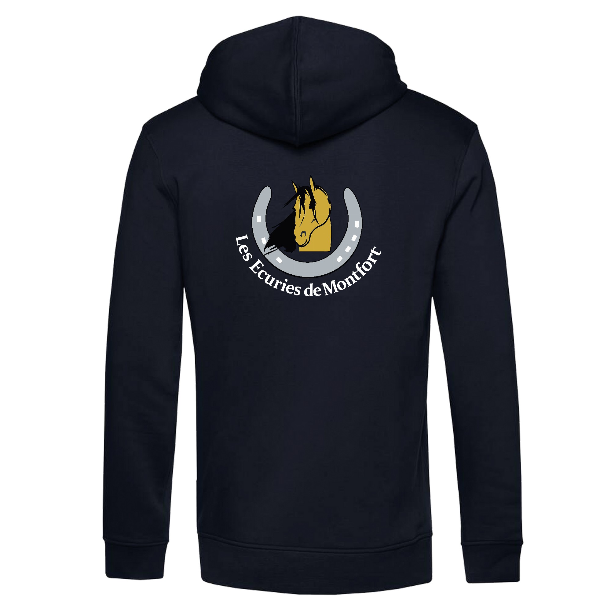 SWEAT A CAPUCHE (homme) - LES ECURIES DE MONTFORT - Navy - BCU33B – Image 3