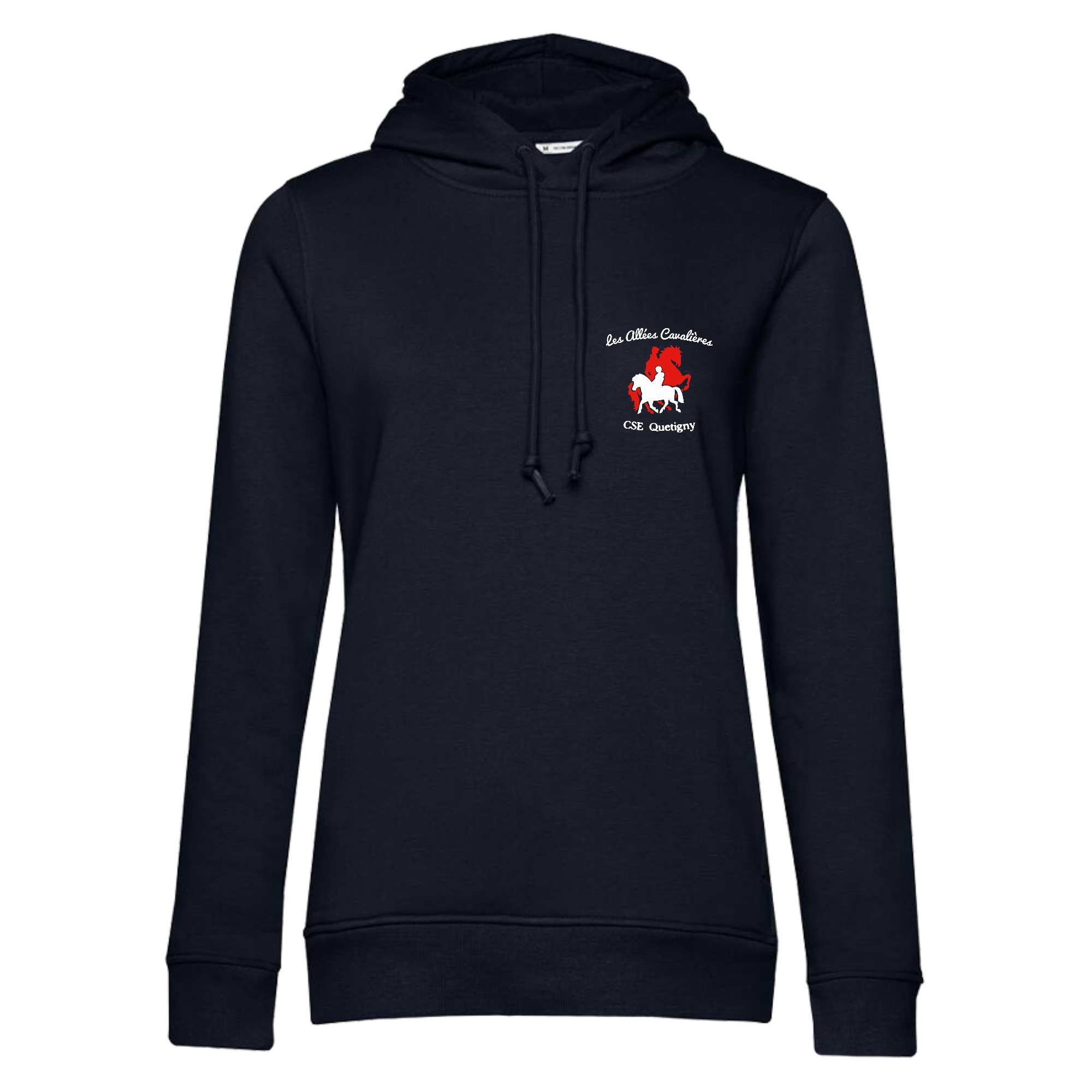 SWEAT A CAPUCHE (femme) - CSE Quetigny - Navy - BCW34B