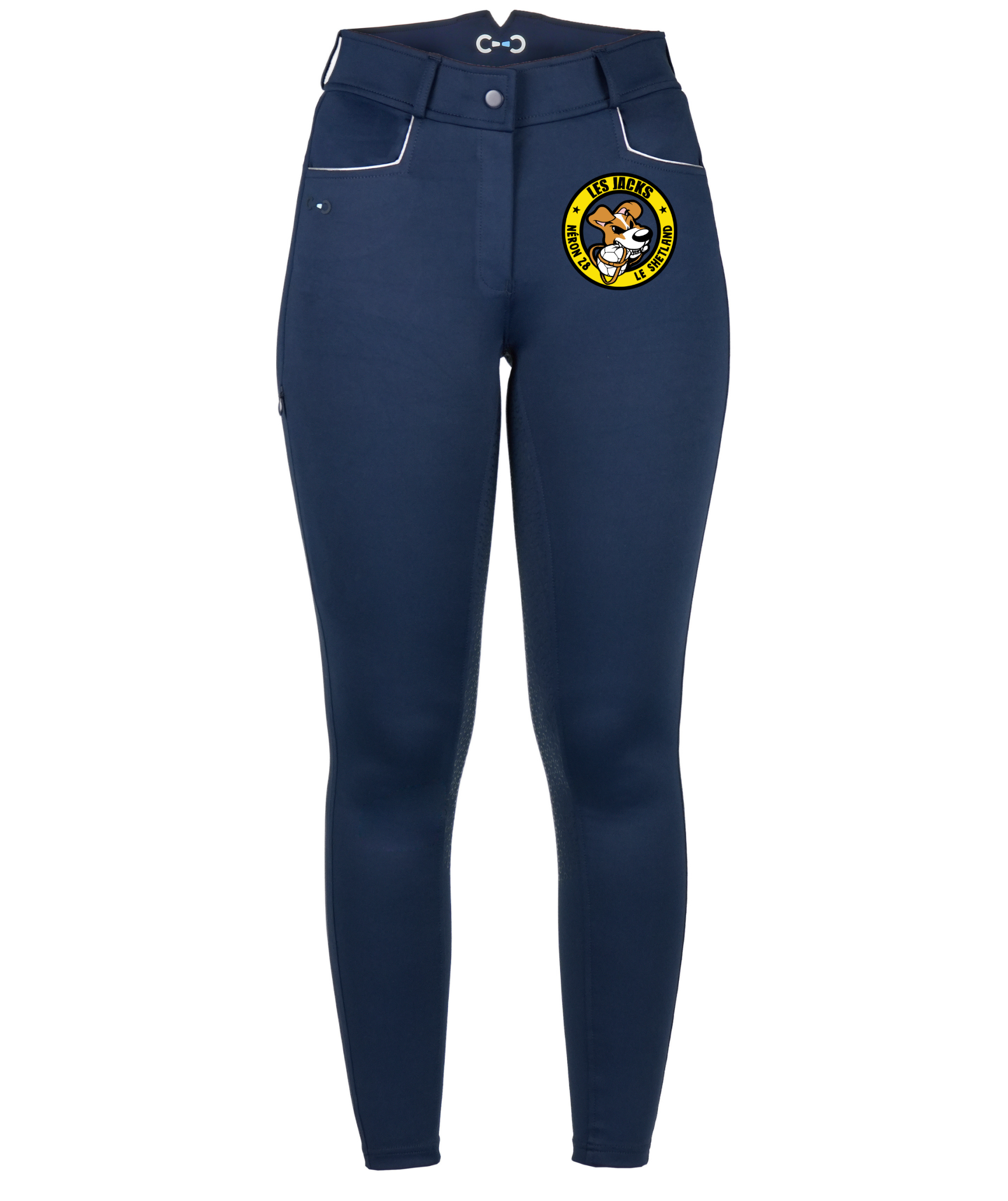 Pantalon Riding World River fond silicone - Femme - Le Shetland - Navy - 989405