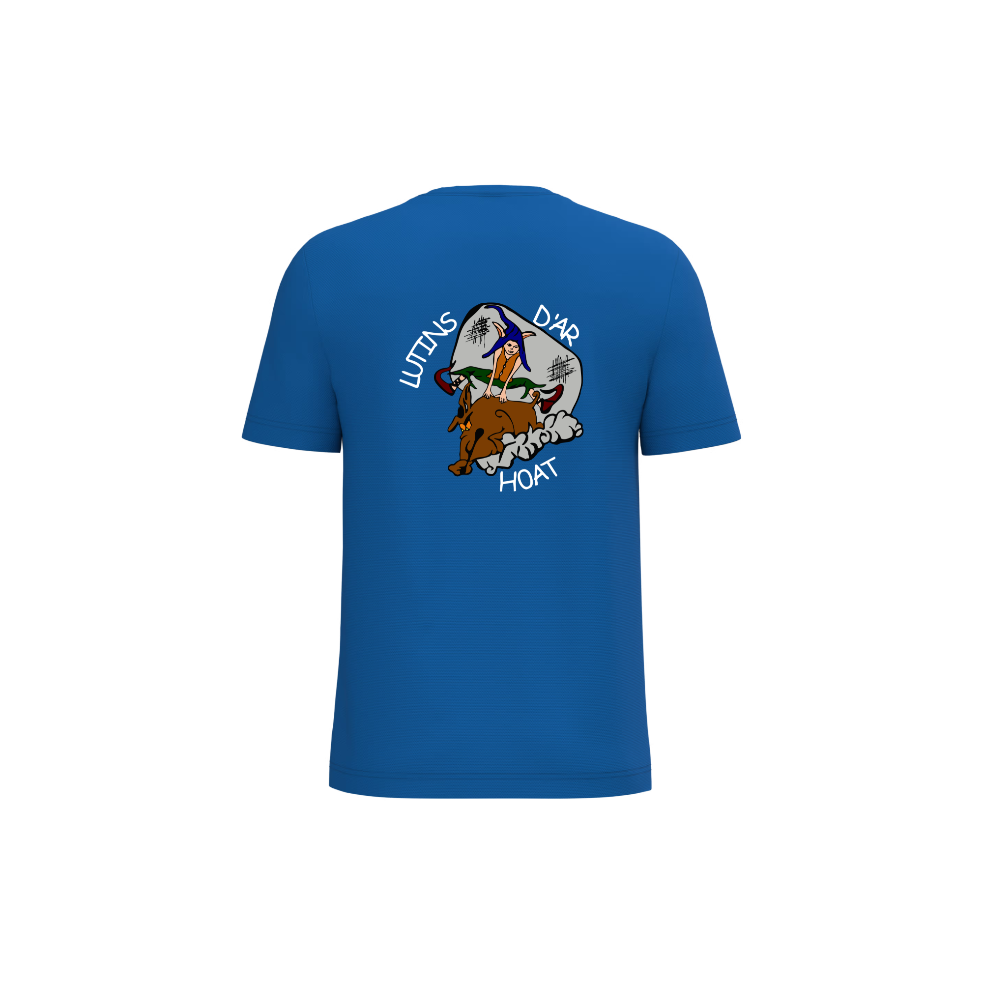 T-Shirt respirant (enfant) - Les Lutins d’Ar Hoat – Bleu roi - IB302 – Image 3