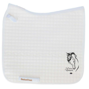 Tapis de selle Back on Track No.1 - Dressage - Les Crins de Romant - Blanc -  B21370