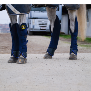 Guêtres de transport EQUITHÈME - Classic - Set de 4 - Le Shetland - Navy - 400535