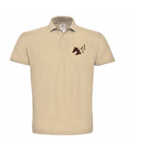 POLO (homme) - centre équestre de la sauvagerie - Beige - BCID1