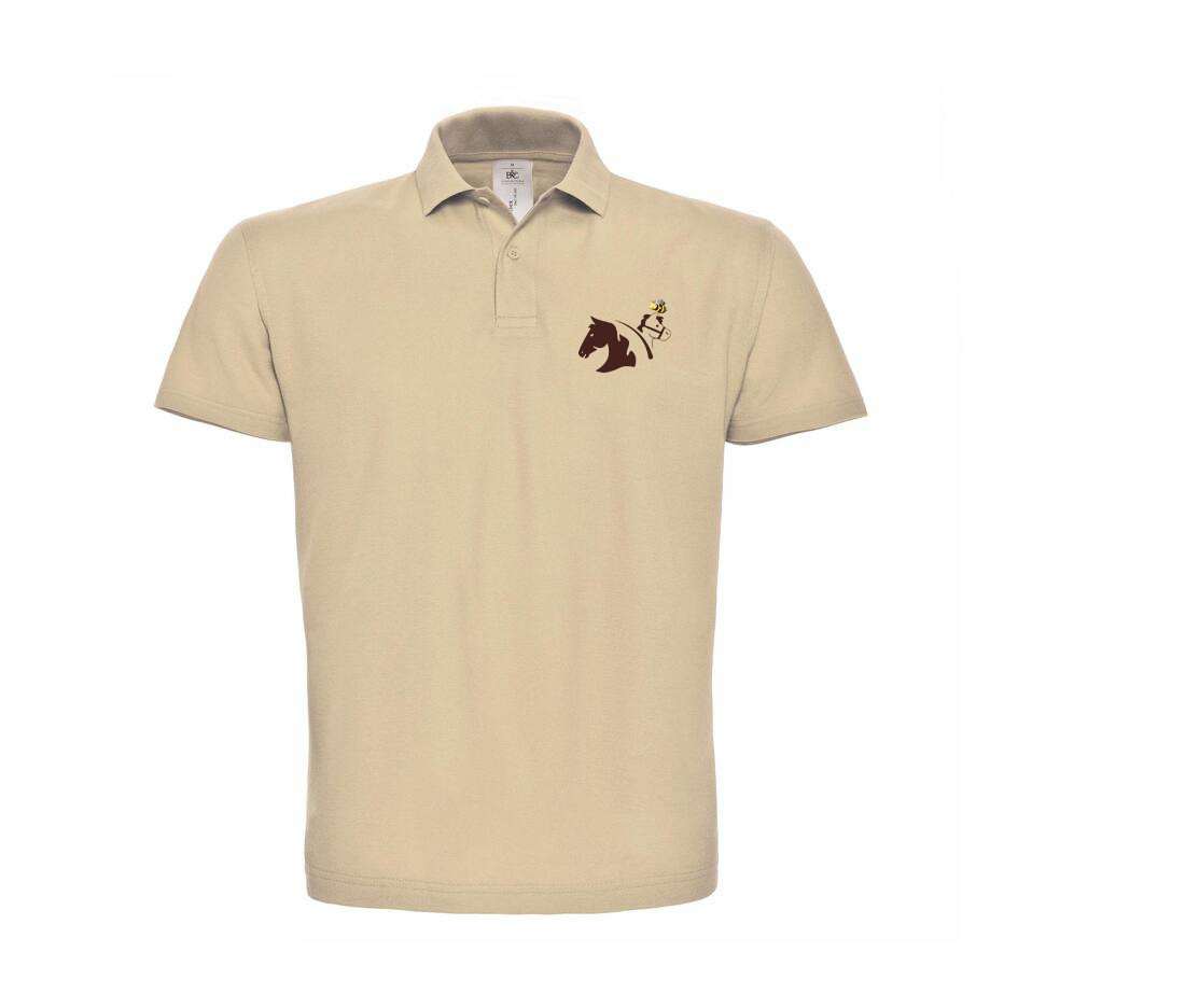 POLO (homme) - centre équestre de la sauvagerie - Beige - BCID1