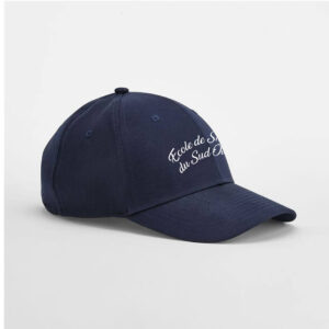 Casquette 6 panneaux - ecole de shiatsu équin du sud ouest - Navy - BF018