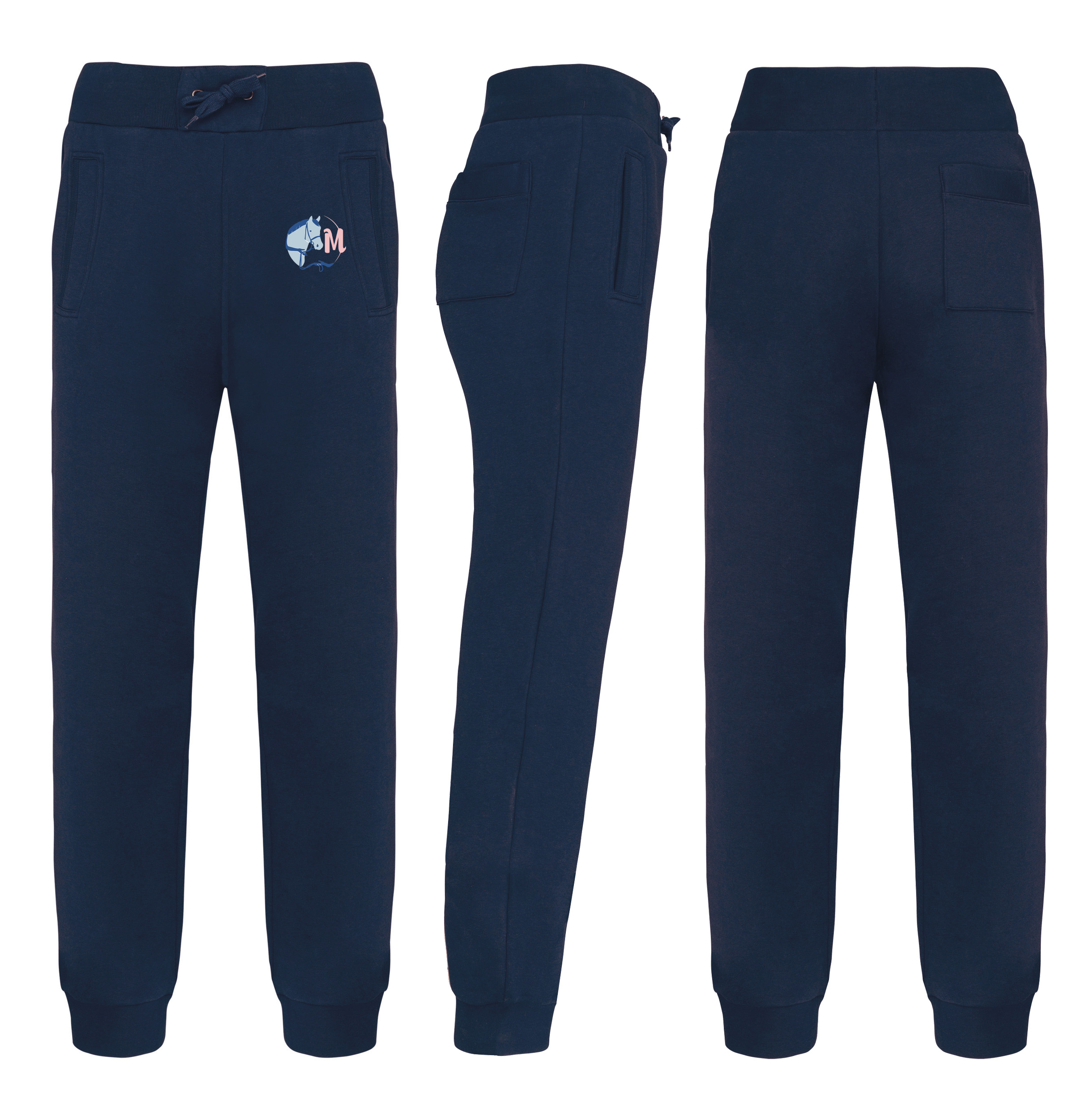 Pantalon de survêtement (unisexe) - Mathy Horses - Navy - K700