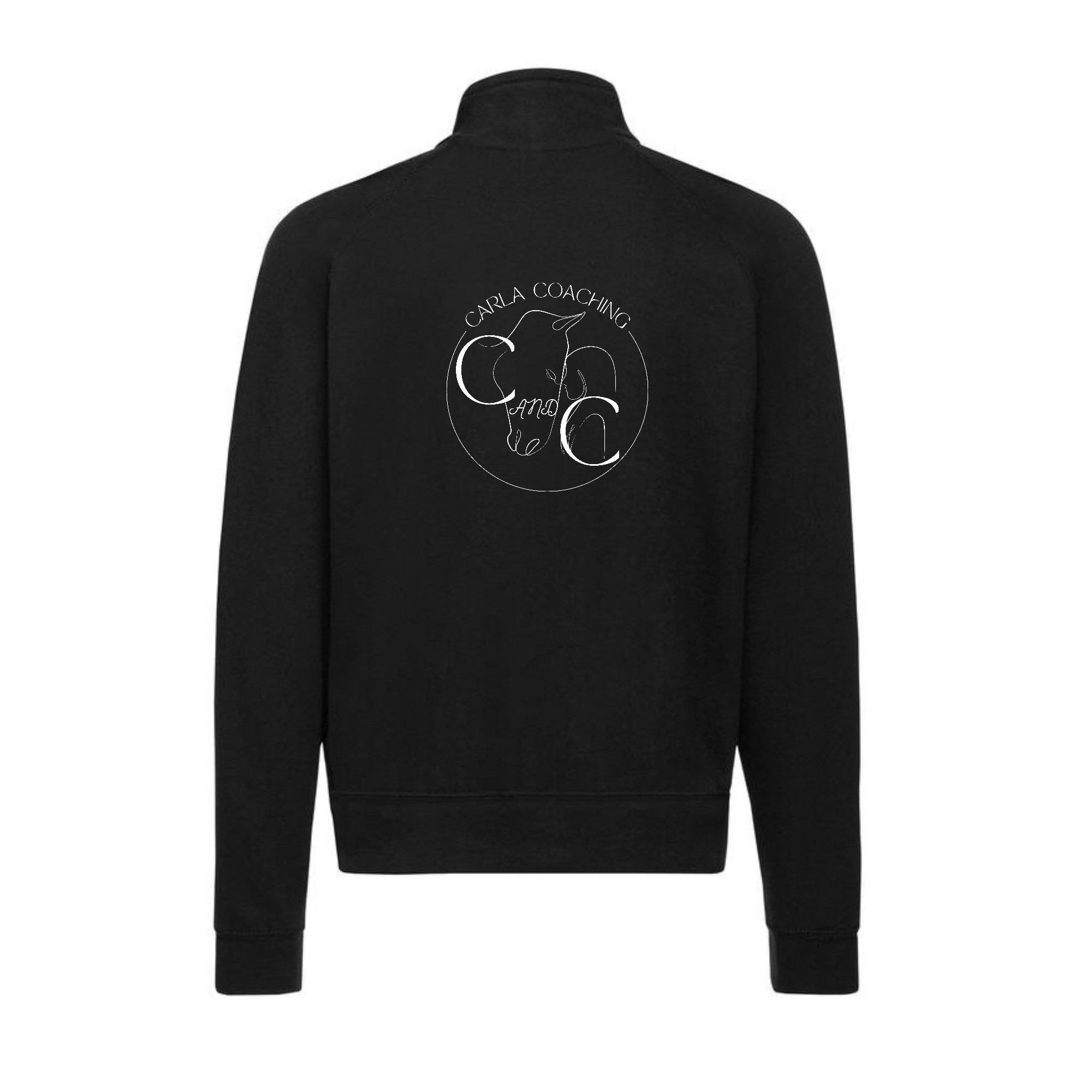 SWEAT ZIPPE SANS CAPUCHE (femme) - C and C - Noir - 021039 – Image 3