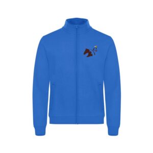 SWEAT ZIPPE SANS CAPUCHE (femme) - centre équestre de la sauvagerie - Bleu roi - 021039
