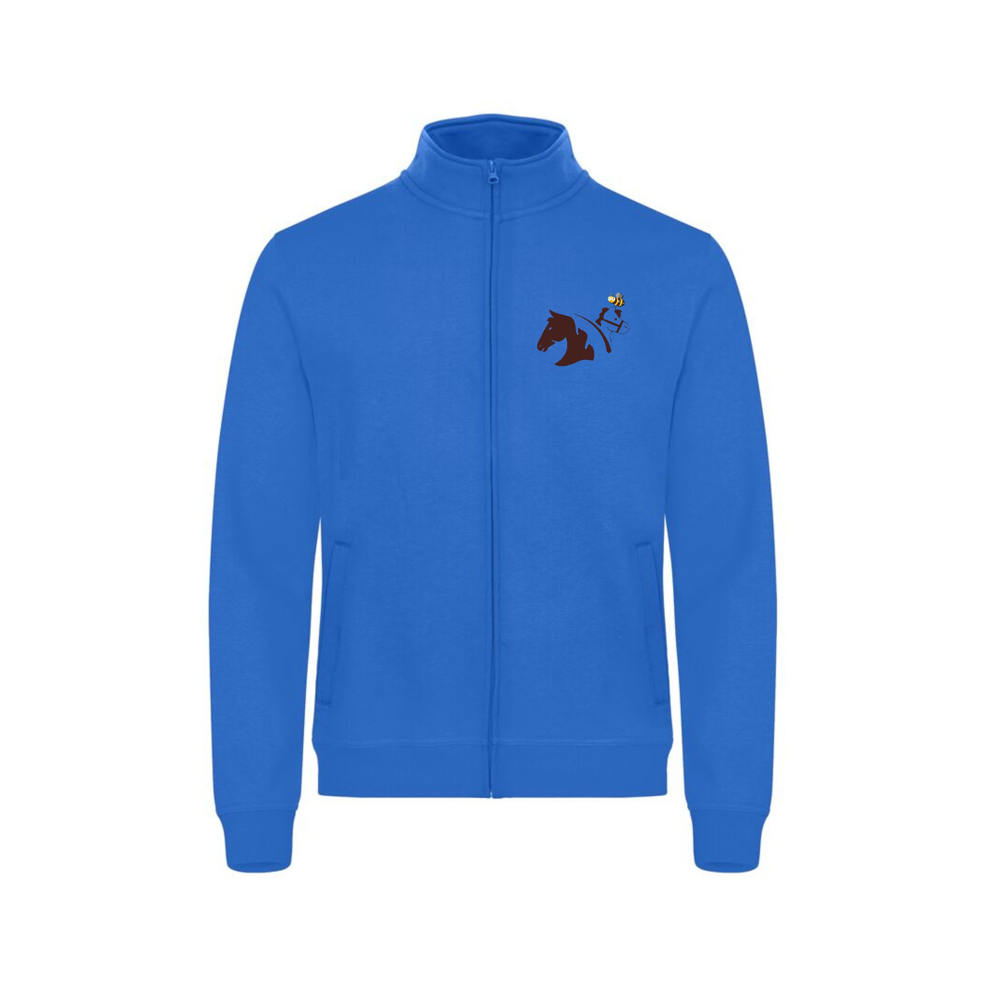 SWEAT ZIPPE SANS CAPUCHE (femme) - centre équestre de la sauvagerie - Bleu roi - 021039