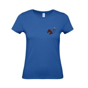 T-SHIRT (femme) - centre équestre de la sauvagerie - Bleu roi - BC04T