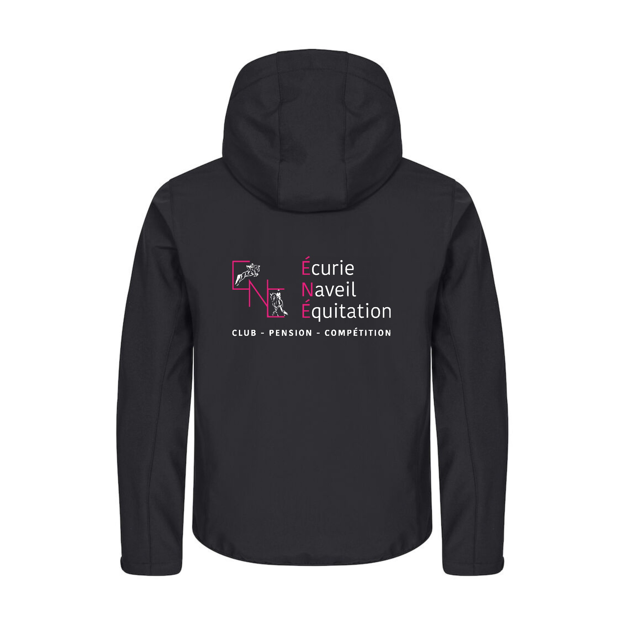 SOFTSHELL "Classic" (homme) - Écurie Naveil Équitation - Noir - 0200912 – Image 3