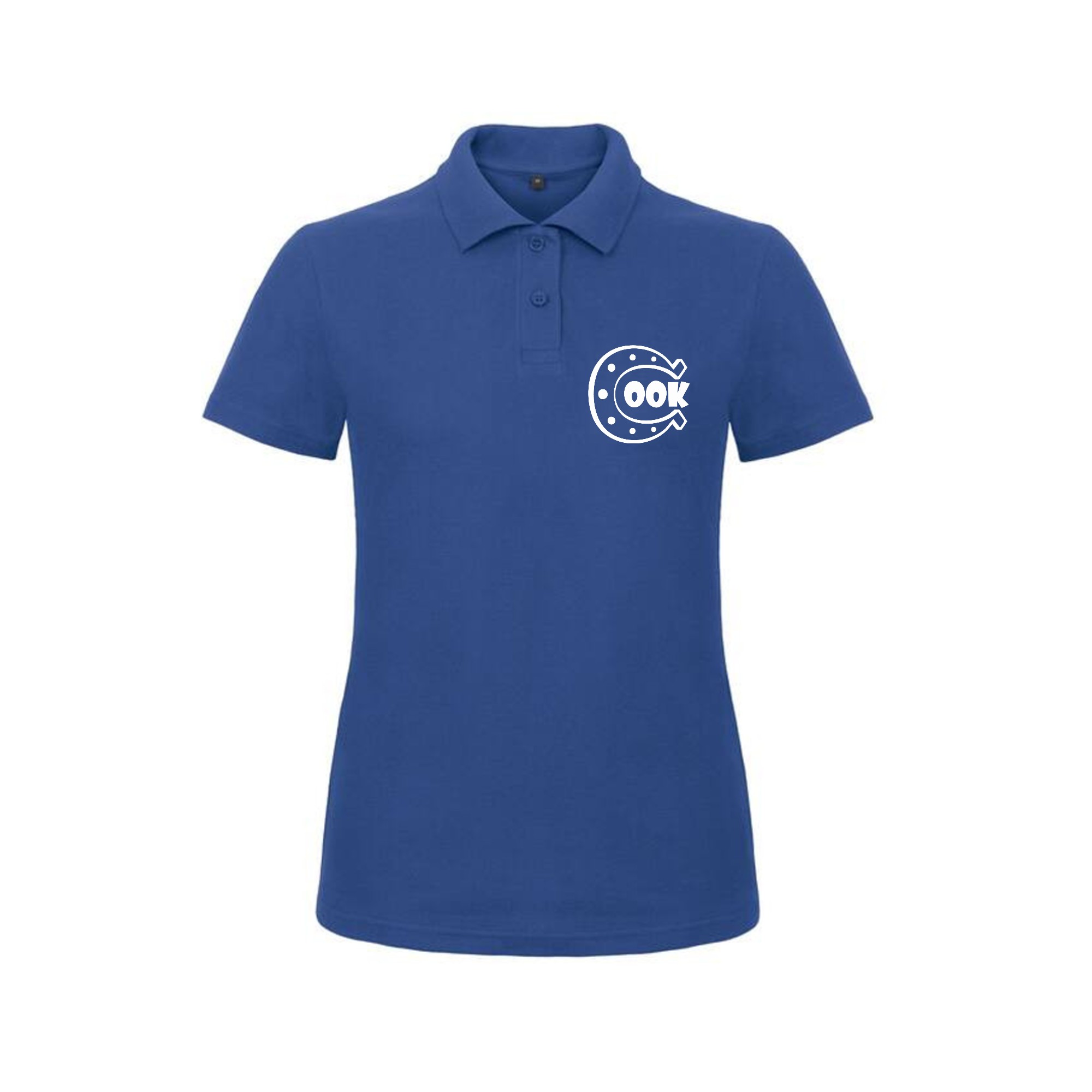 POLO (femme) - Les Ecuries Happy Cook - Bleu roi - BCI1F