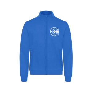 SWEAT ZIPPE SANS CAPUCHE (homme) - Les Ecuries Happy Cook - Bleu roi - 021038