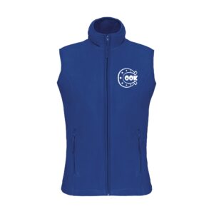 Veste micropolaire zippée sans manches (femme) – Les Ecuries Happy Cook - Bleu roi - K906