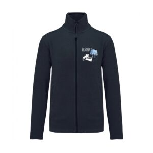 Veste micropolaire zippée (homme) – Les cavaliers du plaisir - Navy – K911