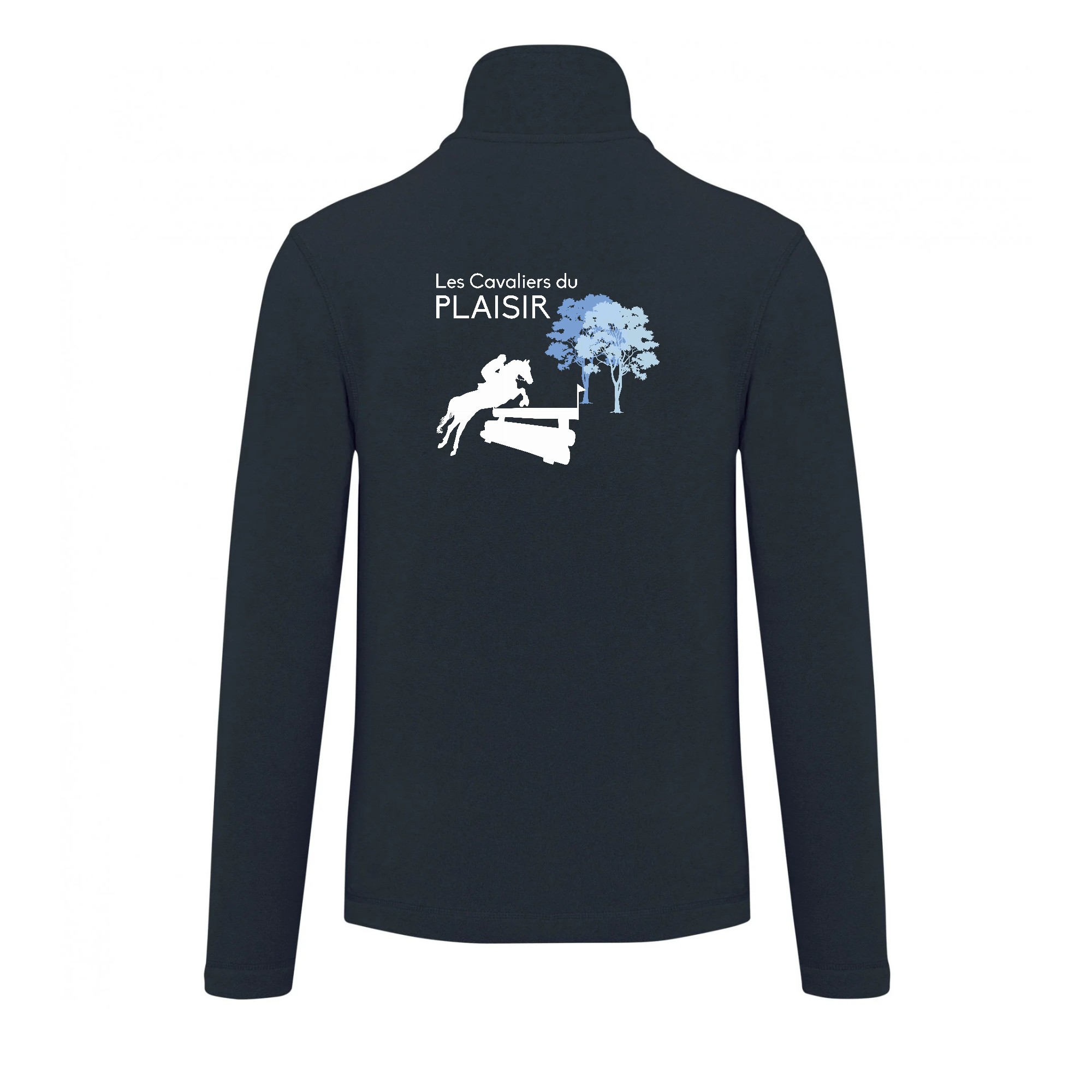 Veste micropolaire zippée (homme) – Les cavaliers du plaisir - Navy – K911 – Image 3