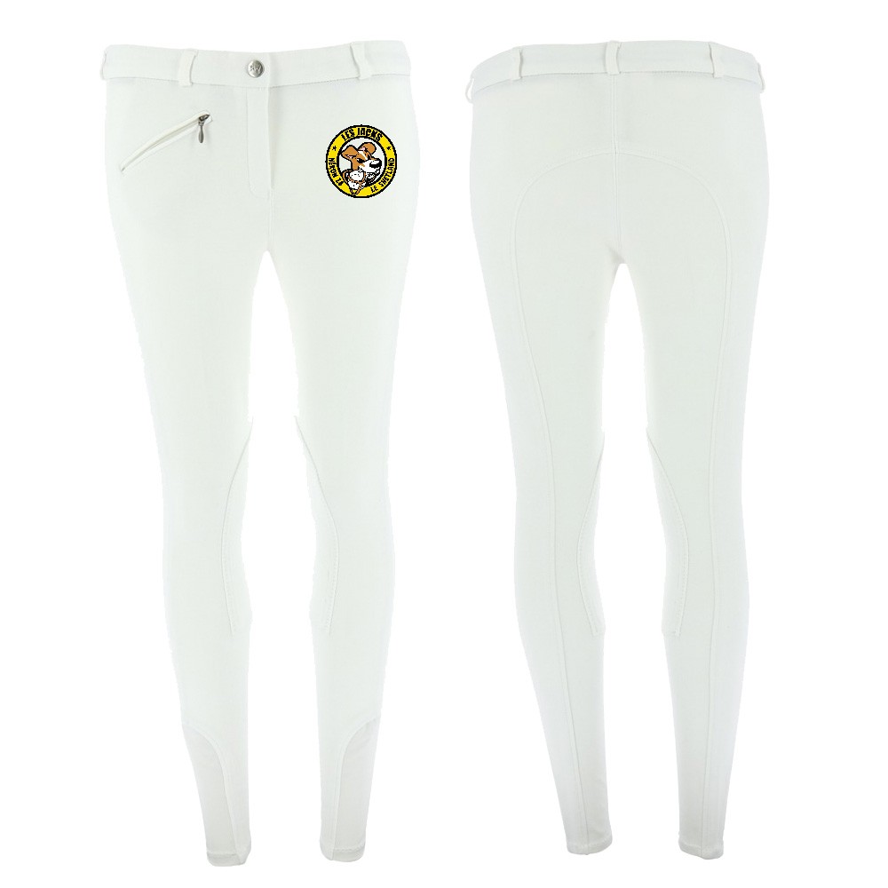Pantalon d'équitation RIDING WORLD (enfant) - Le Shetland - Blanc - 989070 – Image 2