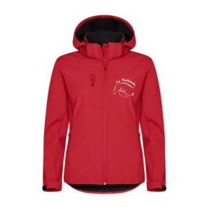 SOFTSHELL "Classic" (femme) - Centre équestre La Ballarade - Rouge - 0200917