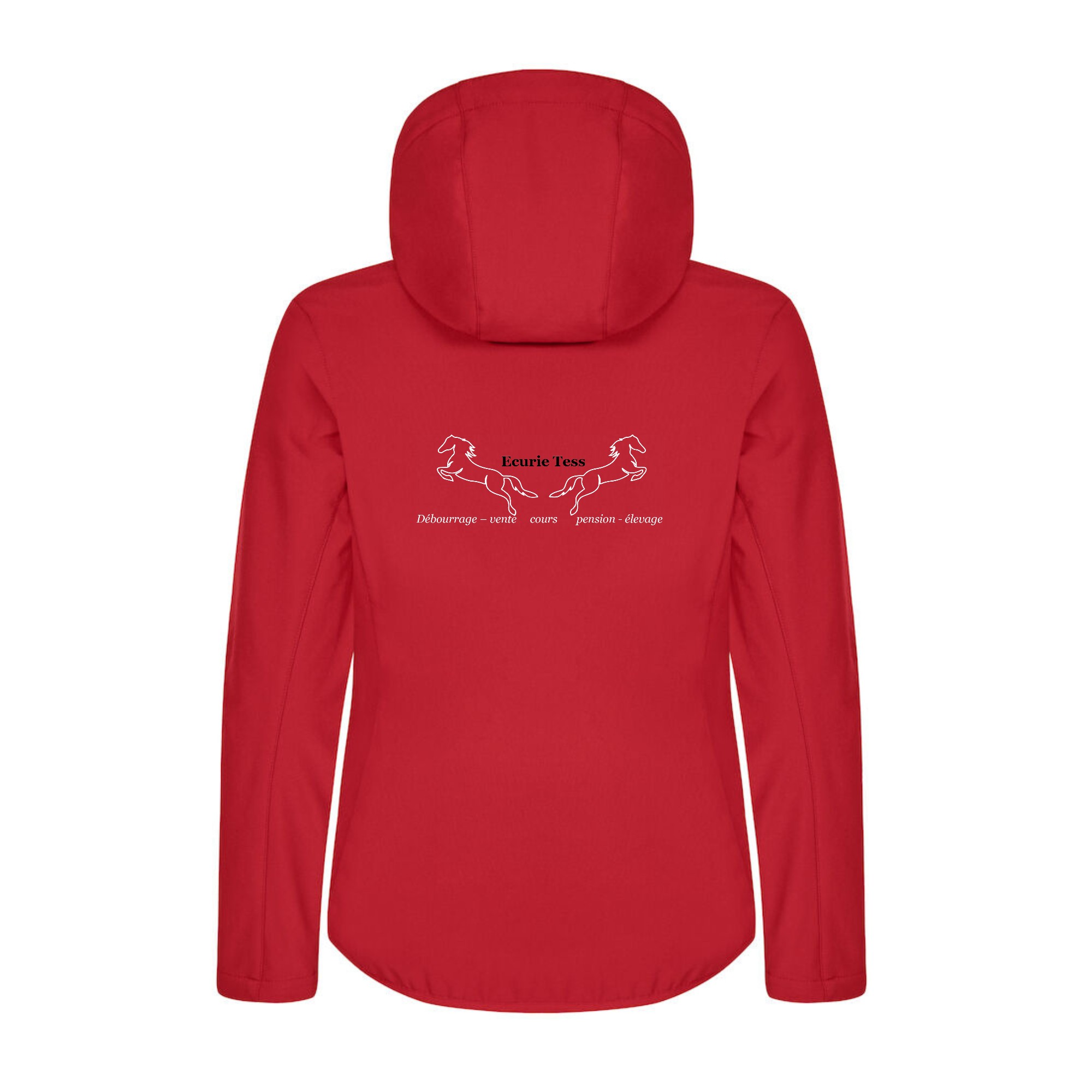 SOFTSHELL "Classic" (femme) - Ecurie Tess - Rouge - 0200917 – Image 3