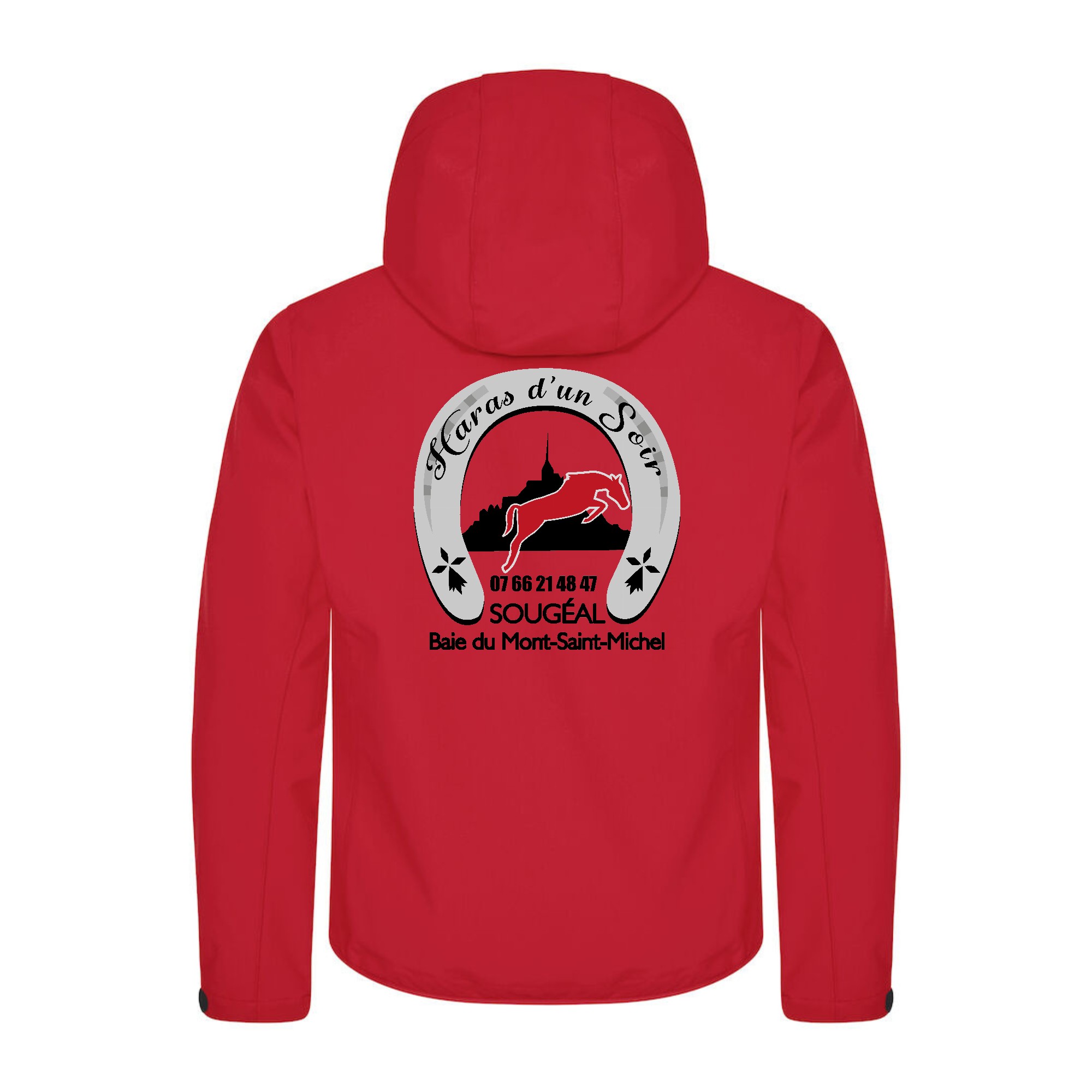 SOFTSHELL "Classic" (homme) - Centre Equestre du Haras d'un soir - Rouge - 0200912 – Image 3