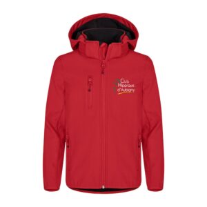 SOFTSHELL "Classic" (enfant) - Club Hippique d'Aubigny - Rouge - 0200909
