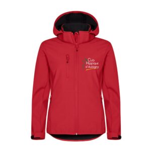 SOFTSHELL "Classic" (femme) - Club Hippique d'Aubigny - Rouge - 0200917