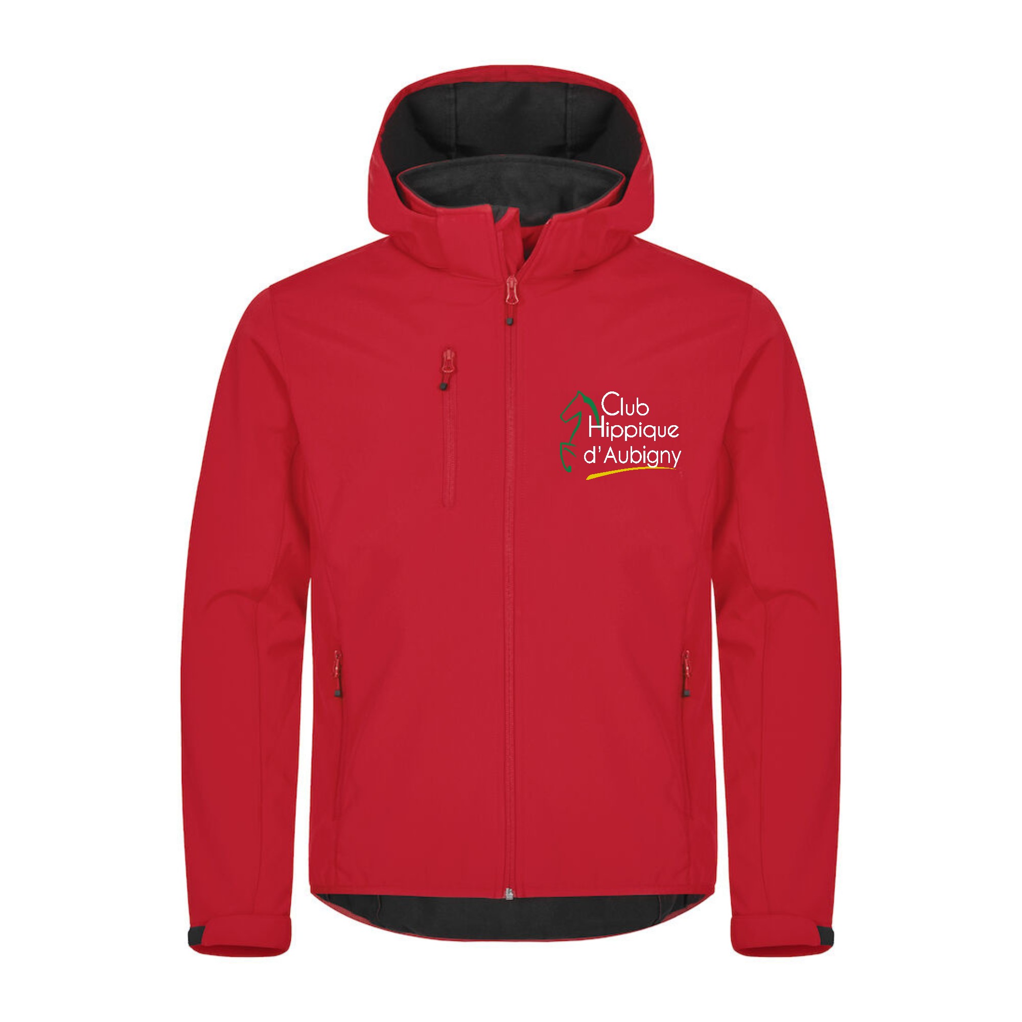 SOFTSHELL "Classic" (homme) - Club Hippique d'Aubigny - Rouge - 0200912