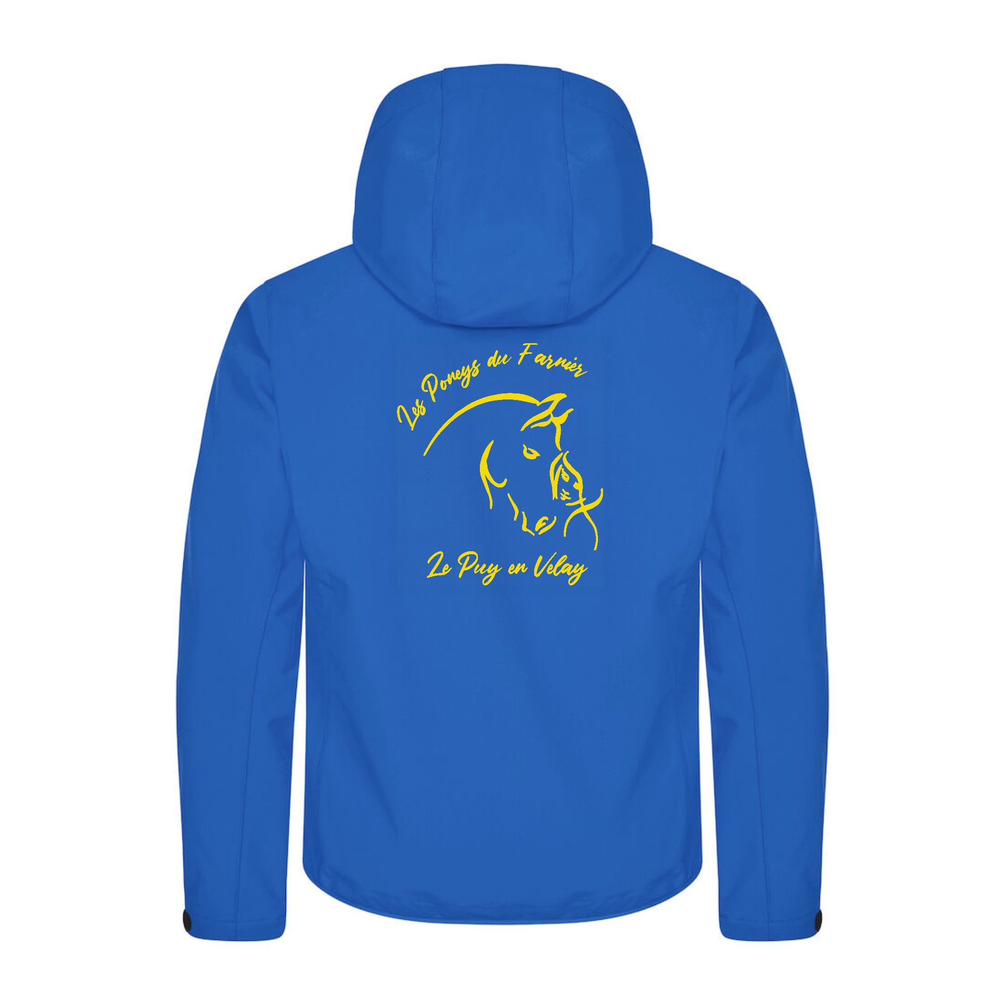 SOFTSHELL "Classic" (homme) - Les Poneys du Farnier - Bleu roi - 0200912 – Image 3