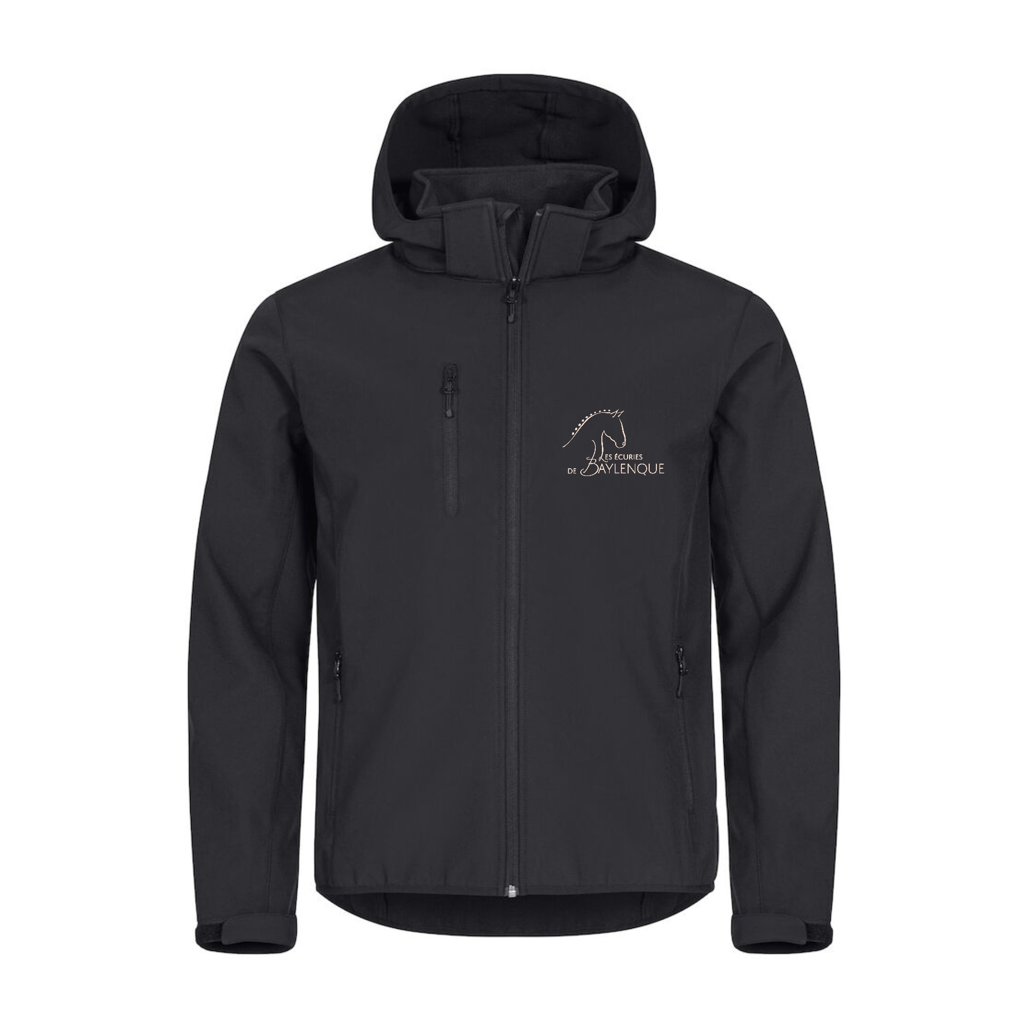 SOFTSHELL "Classic" (homme) - Les Ecuries de Baylenque - Noir - 0200912