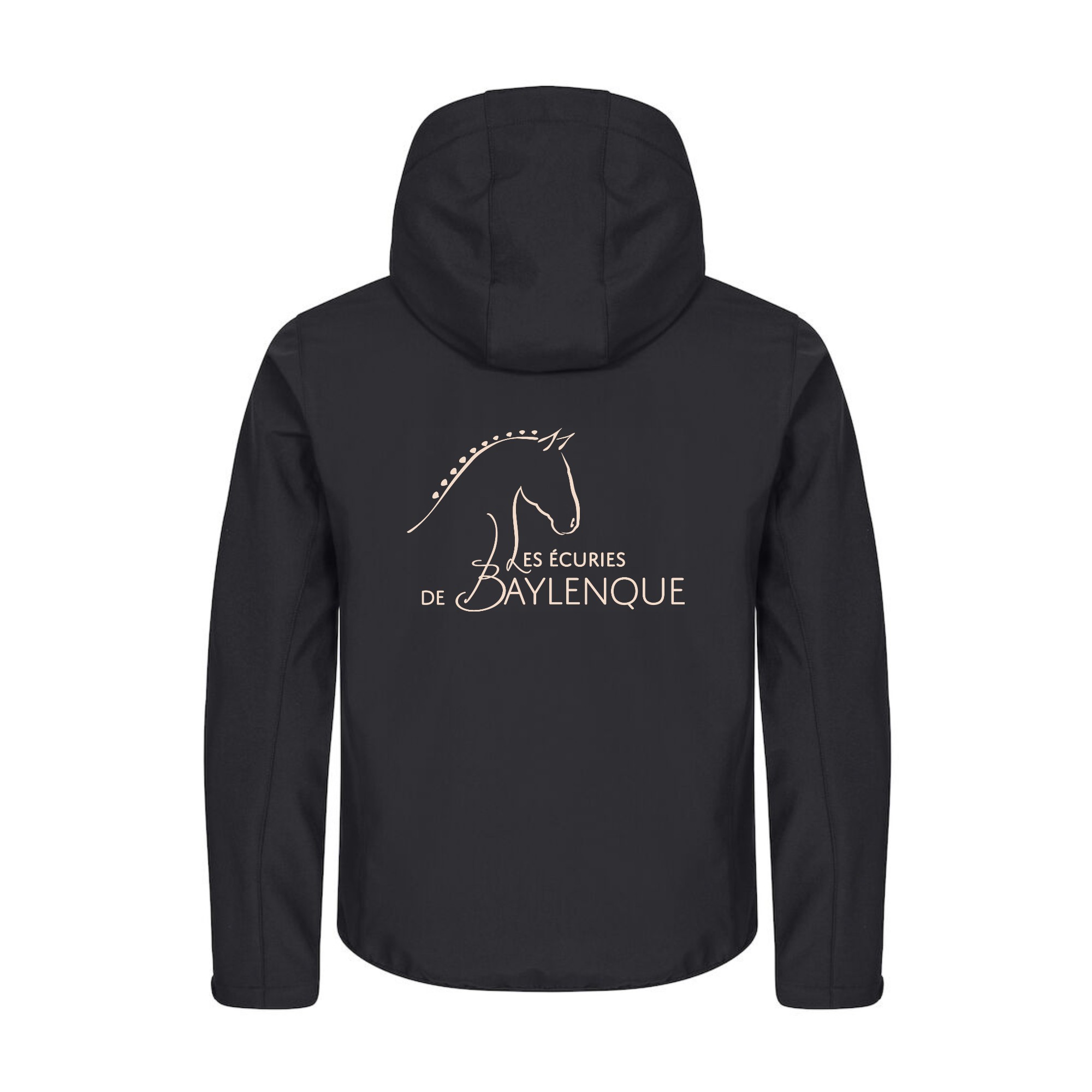 SOFTSHELL "Classic" (homme) - Les Ecuries de Baylenque - Noir - 0200912 – Image 3