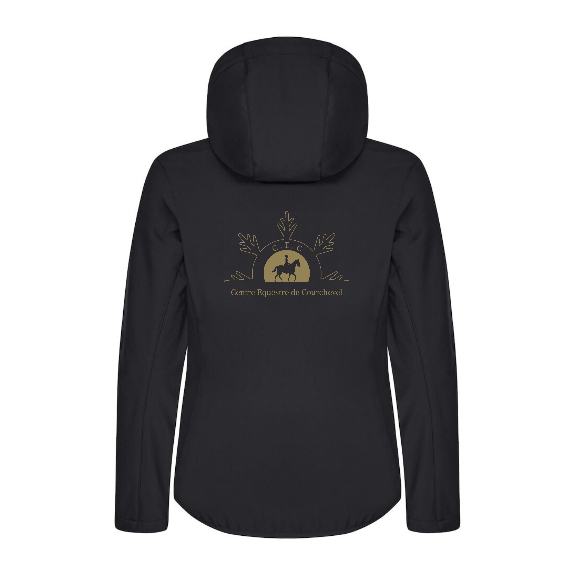 SOFTSHELL "Classic" (femme) - Centre Equestre de Courchevel - Noir - 0200917 – Image 3