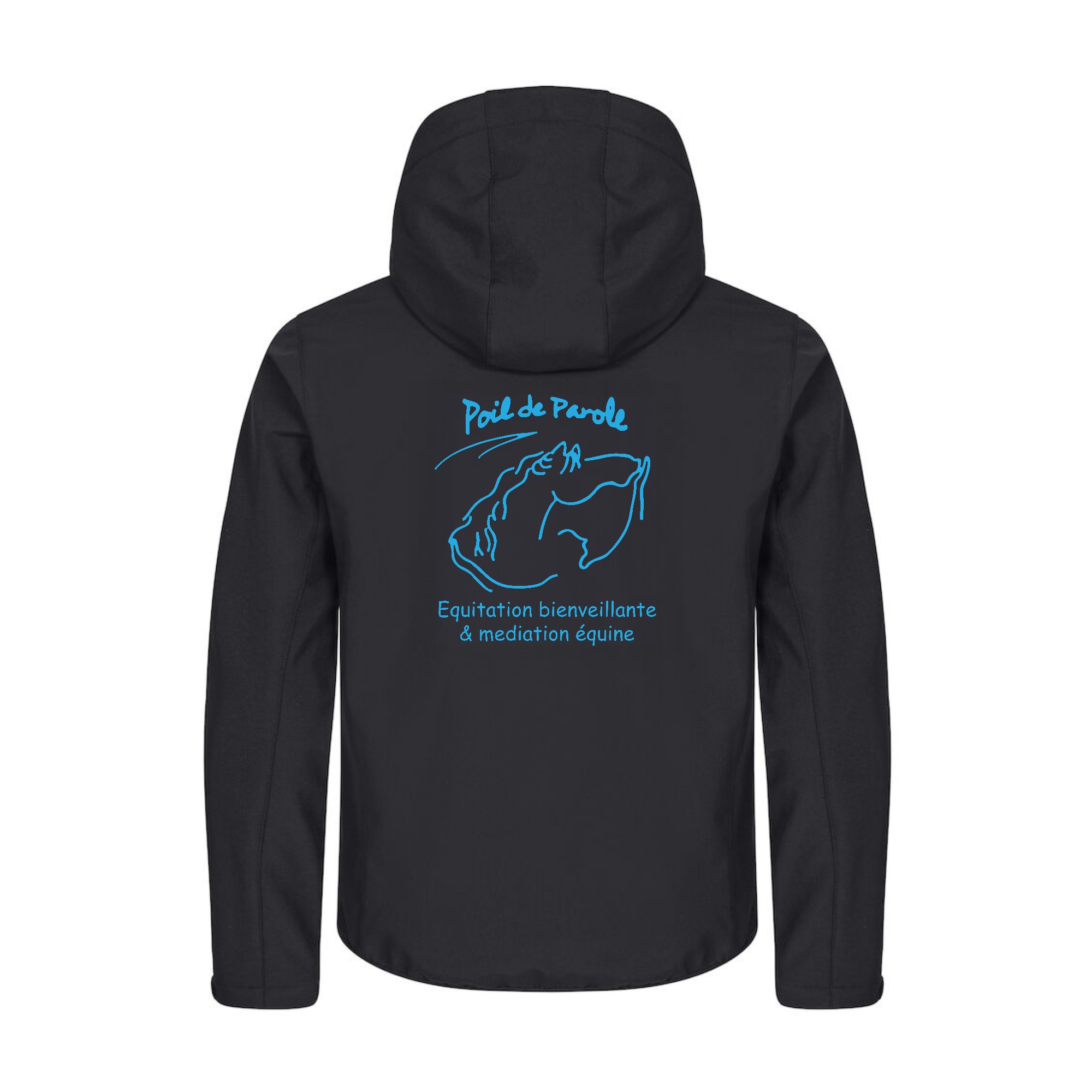 SOFTSHELL "Classic" (homme) - Poil de Parole - Noir - 0200912 – Image 3