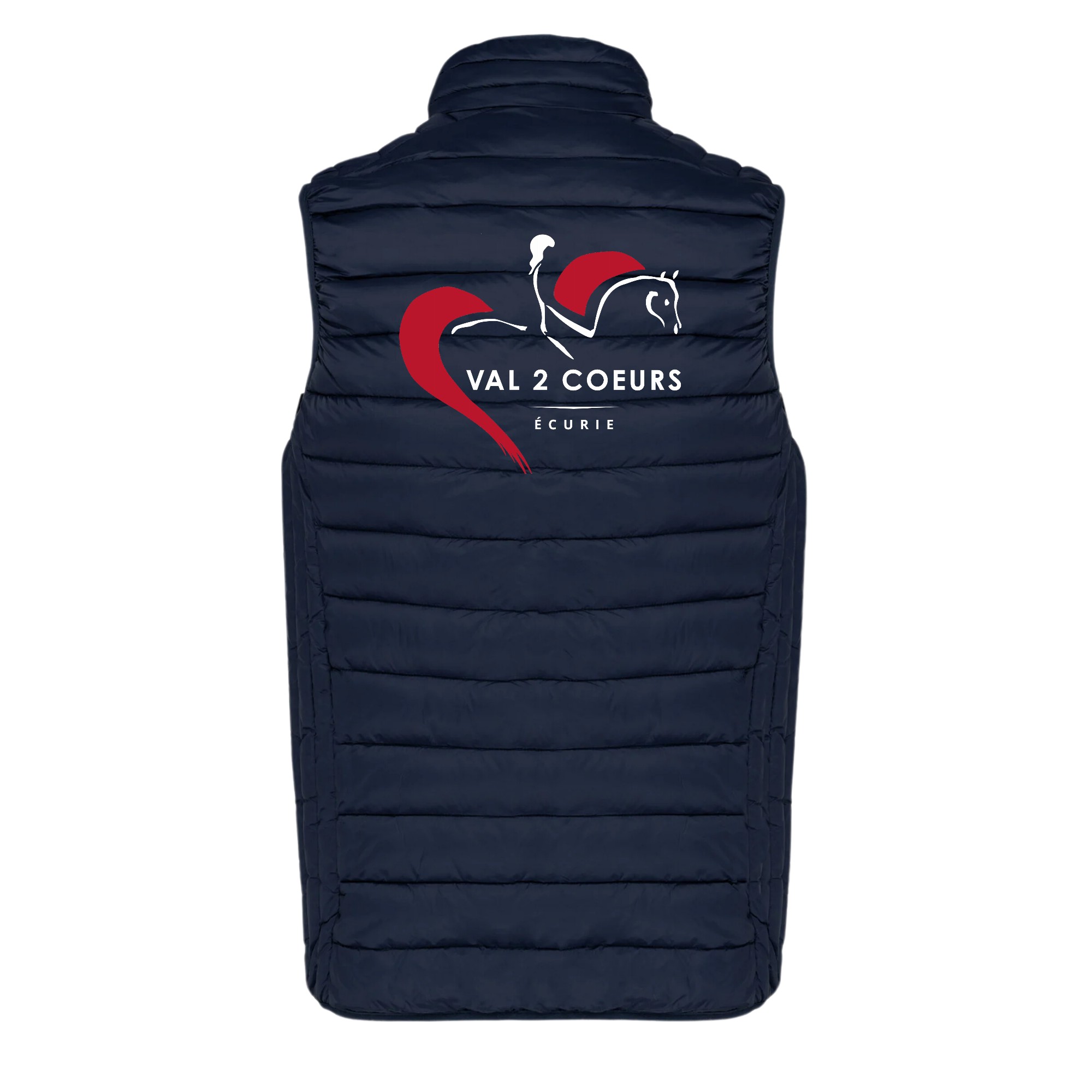 DOUDOUNE SANS MANCHES (femme) - Ecurie val 2 coeurs - Navy - K6114 – Image 3