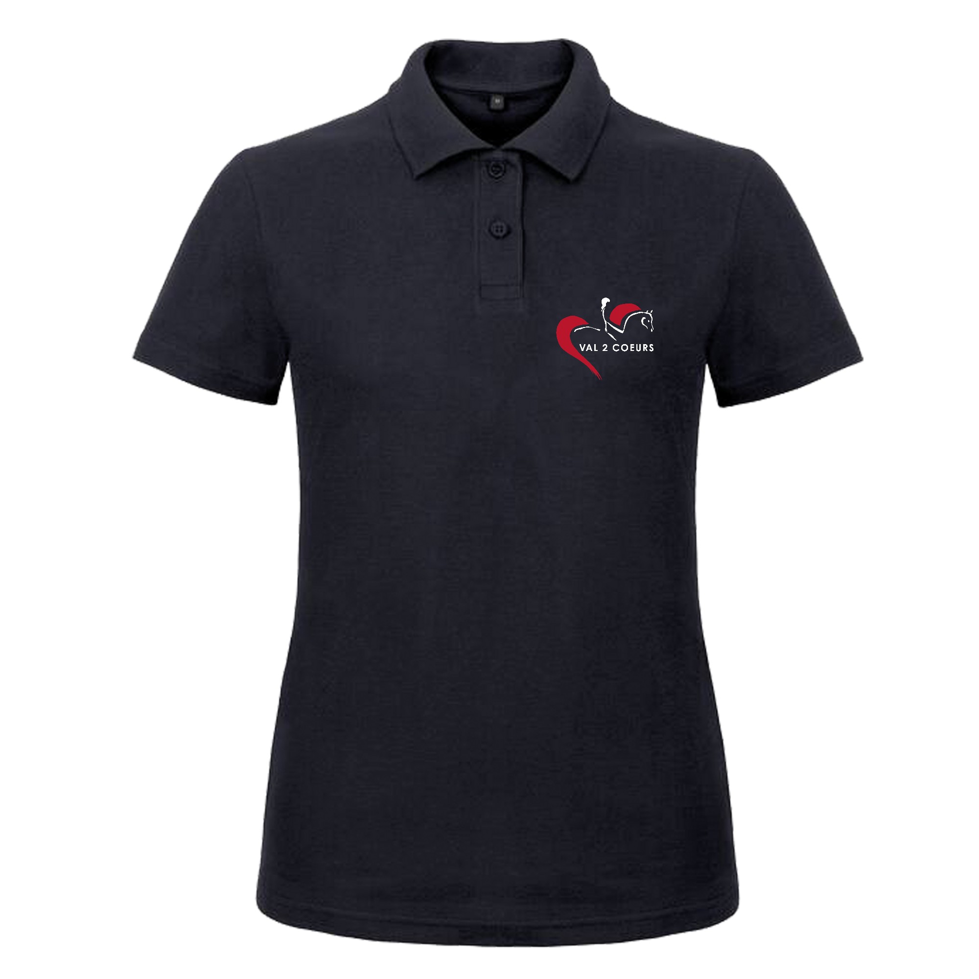 POLO (femme) - Ecurie val 2 coeurs - Navy - BCI1F